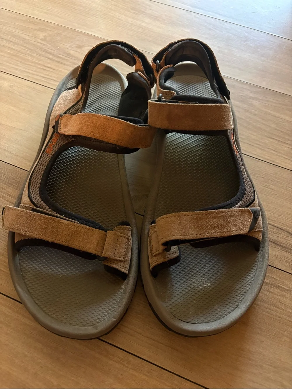 Teva Brown Suede Men's Adjustable Strap Sandals